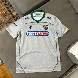 Macron Northampton Saints Rugby Jersey 2019/2020 Away Rugby Mens XXL Fits Small